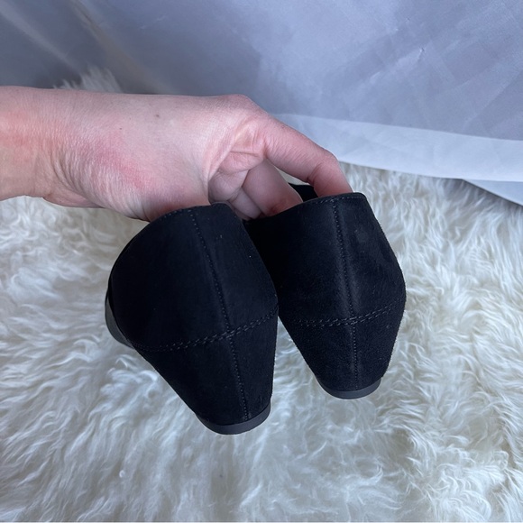 Paul Green Black Suede Elastic Wedge Heels Daniella - Picture 5 of 11